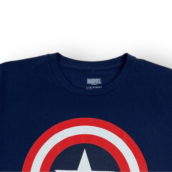 Marvel Comics Official ADULT LARGE Captain America Shield T-Shirt Tee Avengers - Picture 4 of 14